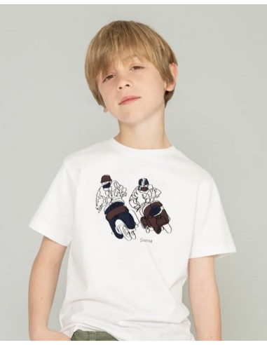 CAMISETA VESPAS MARINO/GRANATE
