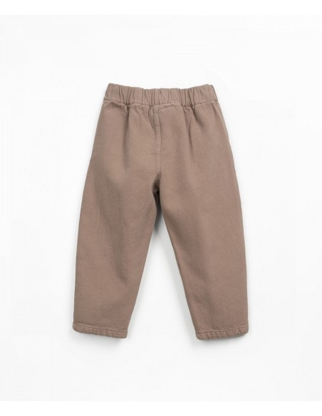 PANTALON EN SARGA MARRON