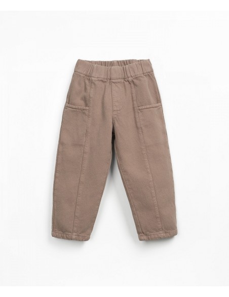 PANTALON EN SARGA MARRON