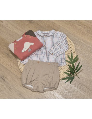 CAMISA CUADROS GRANATE BB
