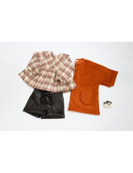 SHORT MARRON POLIPIEL 