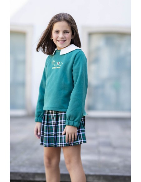 SUDADERA PERRO VERDE