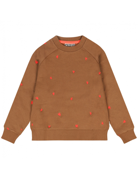 SUDADERA CORAZONES FLUOR