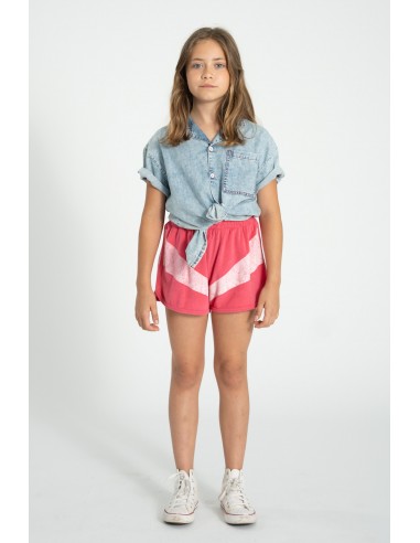 SHORTS PINK/WHITE TOALLA