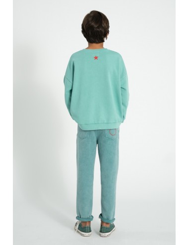 SUDADERA  TURQUESA PEACE