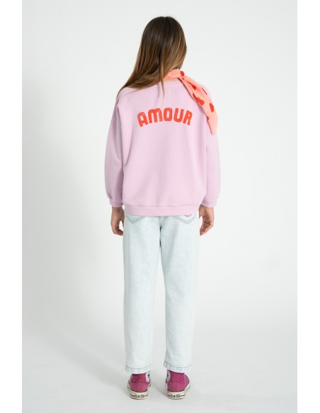 SUDADERA LILA/CORAZON