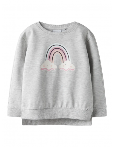 SUDADERA GRIS ARCO IRIS