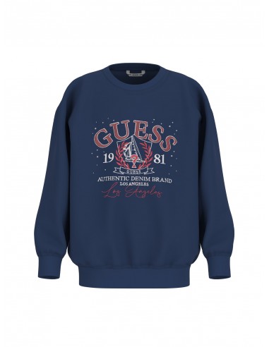 SUDADERA MARINO CON LOGO ROJO