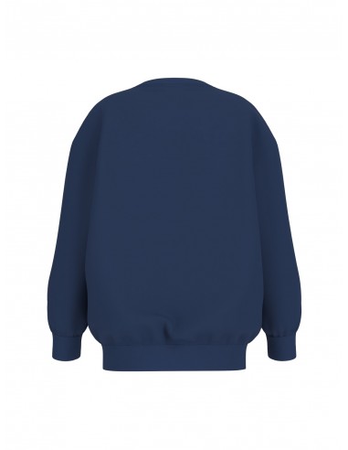 SUDADERA MARINO CON LOGO ROJO
