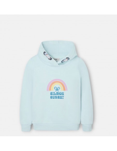 SUDADERA CAPUCHA SUNSET CELESTE