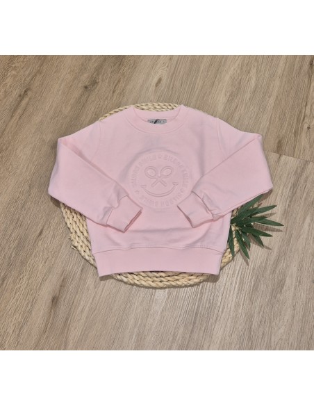 SUDADERA SMILE ROSA