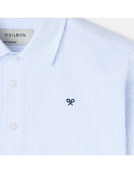 POLERA RAYAS VERTICAL AZUL