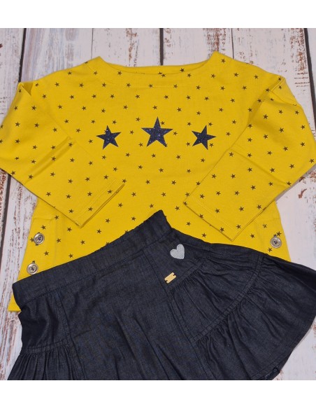 SUDADERA ESTRELLAS AMARILLA