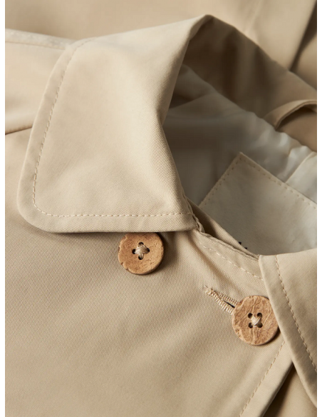 GABARDINA CORTE EVASE BEIGE 