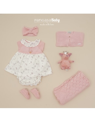 VESTIDO CONEJOS+BRAGUITA ROSA EMPOLVADO