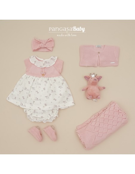 VESTIDO CONEJOS+BRAGUITA ROSA EMPOLVADO