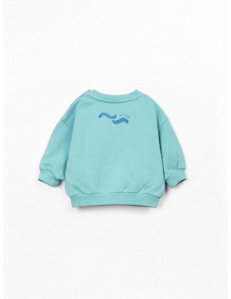 SUDADERA TURQUESA OLAS