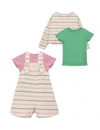 PETO RAYAS VERDES/MALVA