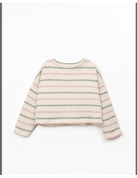 JERSEY RAYAS VERDE/MALVA