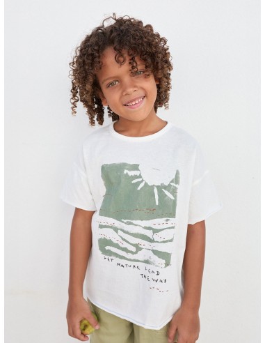 CAMISETA CRUDO/ VERDE