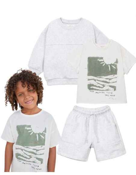 CAMISETA CRUDO/ VERDE