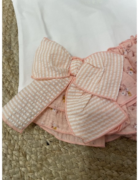 CAMISETA+BRAGUITA BAMBULA FLORES
