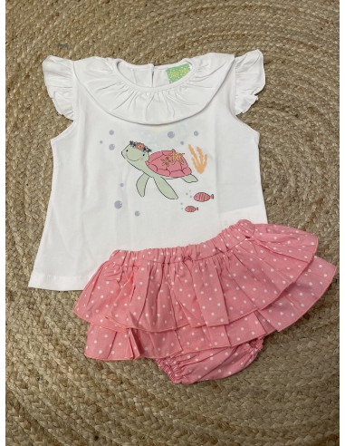 CAMISETA+BRAGUITA LUNARES ROSA
