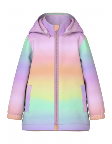 CHAQUETA TRICOLOR ROSA/LAVANDA