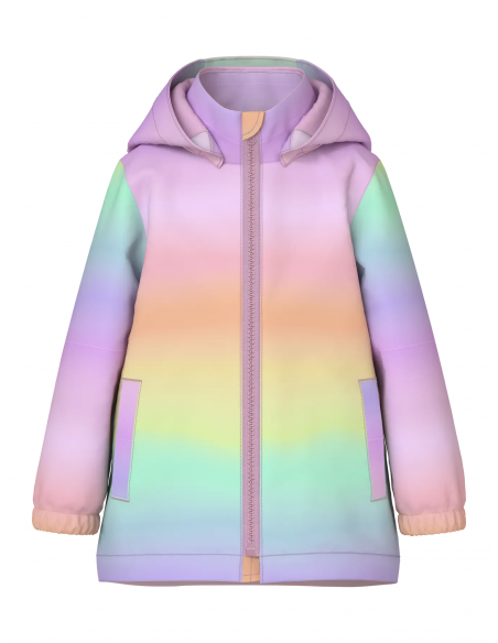 CHAQUETA TRICOLOR ROSA/LAVANDA