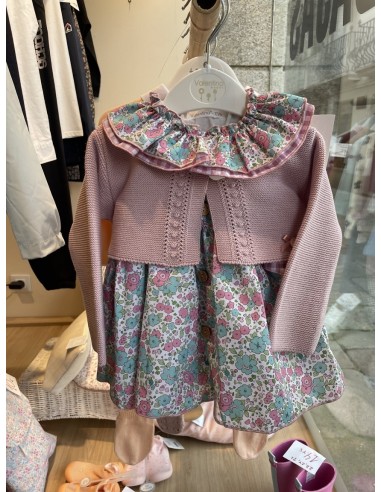 CHAQUETA HILO ROSA PASTEL