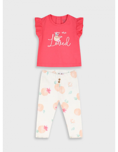 CAMISETA+LEGGING CANALE MELOCOTONES