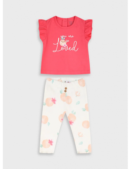 CAMISETA+LEGGING CANALE MELOCOTONES
