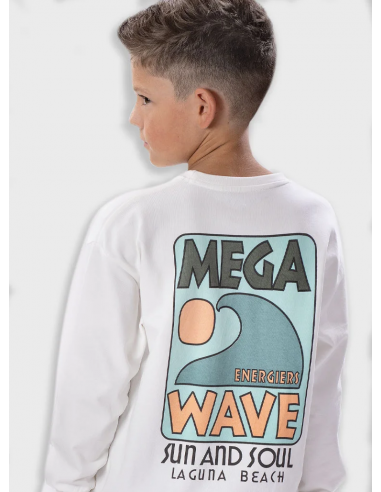 SUDADERA BLANCA OLAS