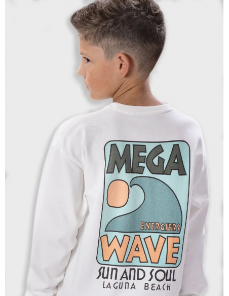 SUDADERA BLANCA OLAS