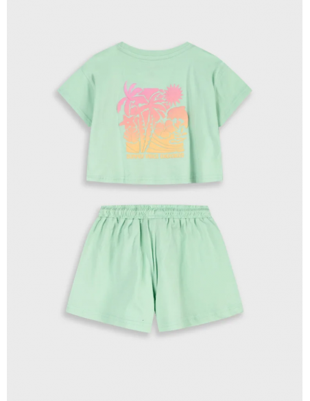 CAMISETA+SHORT DELFIN VERDE AGUA