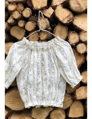 BLUSA FLORES AZUL