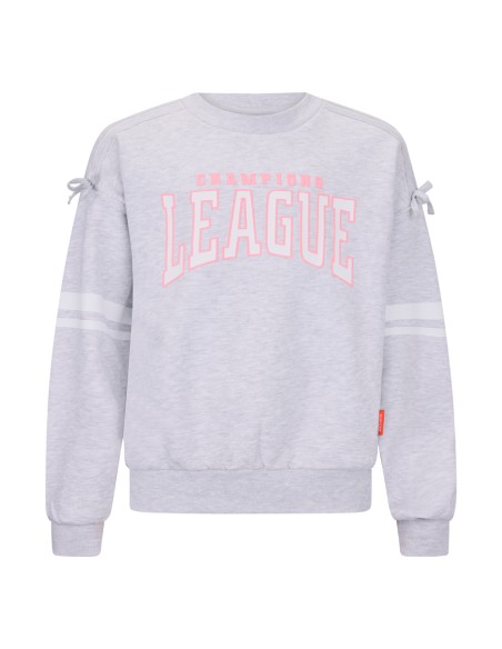 SUDADERA GRIS/ROSA FLUOR