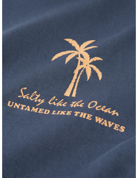 CAMISETA  AZUL PALMERA