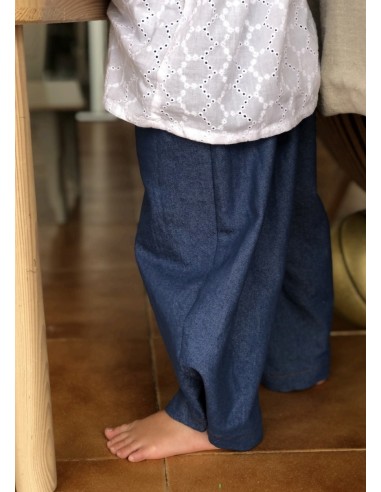 PANTALON BARREL DENIM