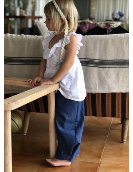 PANTALON BARREL DENIM