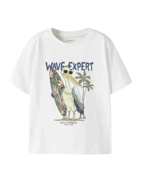 CAMISETA BLANCA TROPICAL