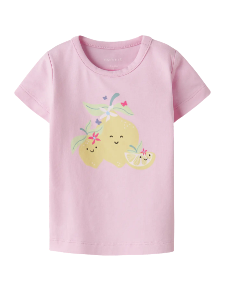 CAMISETA ROSA LIMONES 