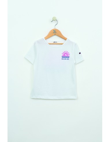 CAMISETA BLANCA  ATARDECER ESPALDA