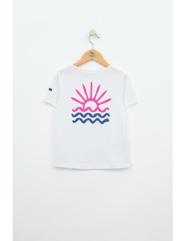 CAMISETA BLANCA  ATARDECER ESPALDA