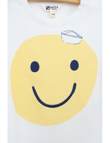 CAMISETA BLANCA SONRISA