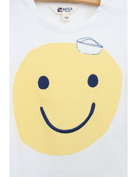 CAMISETA BLANCA SONRISA