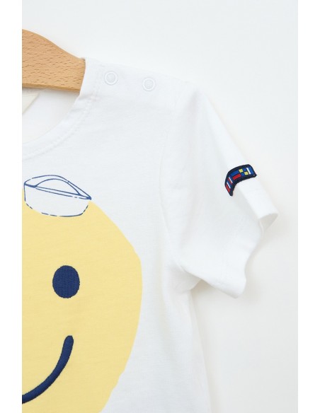 CAMISETA BLANCA SONRISA