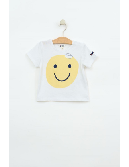 CAMISETA BLANCA SONRISA