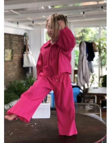 PANTALON CAPRI FUCSIA