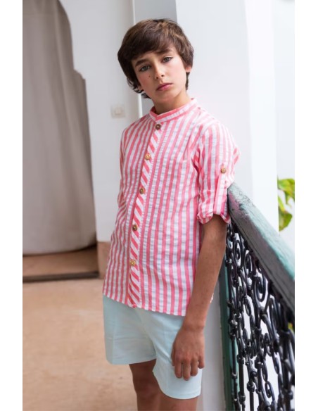 CAMISA RAYAS FLUOR